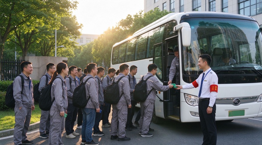 通勤班车怎么才能准点?排班、定位、打卡一个都不能少(图1) 通勤班车怎么才能准点?排班、定位、打卡一个都不能少(图1)